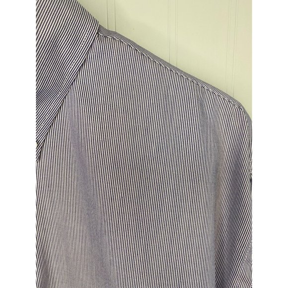 Meeting Street Wrinkle Resistant Pinpoint Pima Blend Shirt Men's 16.5 32 33 - Picture 12 of 12
